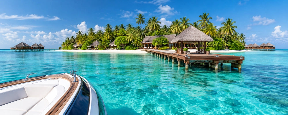 Arrival in the Maldives